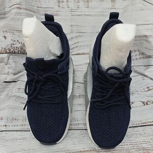 Women's Navy Blue And White Sneakers